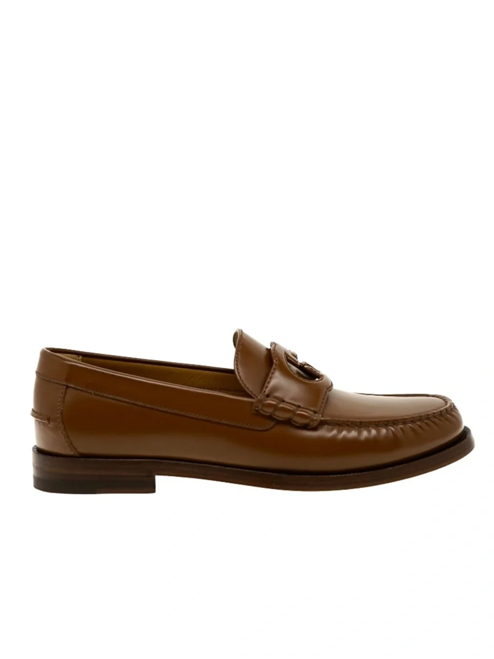 Gucci Loafer Millennial Moccasin Brown Leather Size 9 US New
